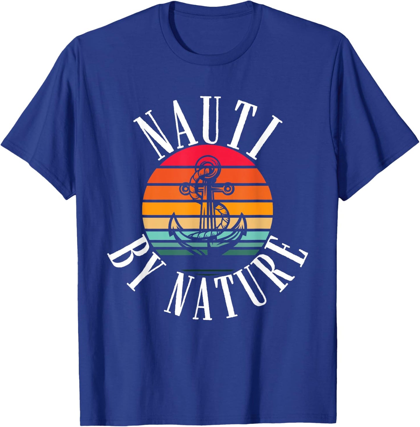 Boating Women Nauti By Nature Boat Captain T-Shirt - T-Shirt | Royal