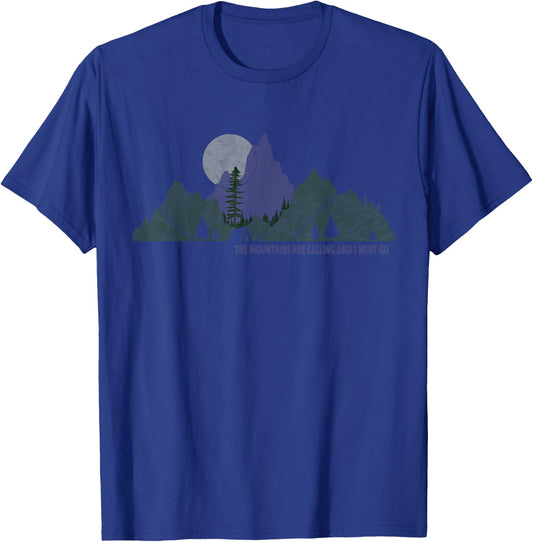 The Mountains Are Calling And I Must Go To Colorado Camping T-Shirt - T-Shirt | Royal