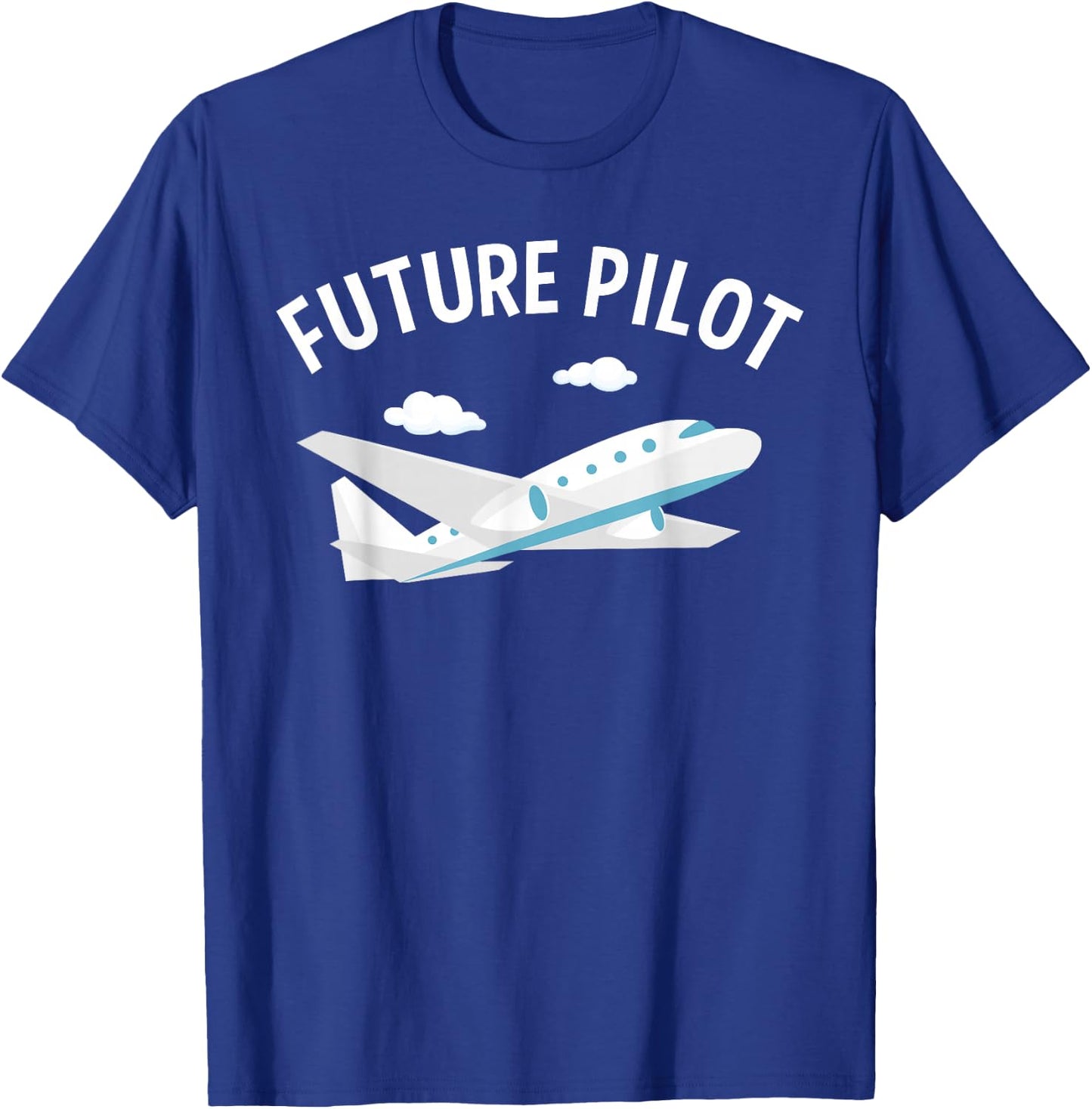 Funny Future Pilot Design For Kids Men Women Airplane Lovers T-Shirt - T-Shirt | Royal