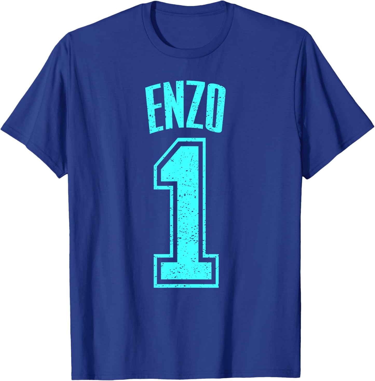 Enzo Supporter Number 1 Greatest Fan T-Shirt - T-Shirt | Royal