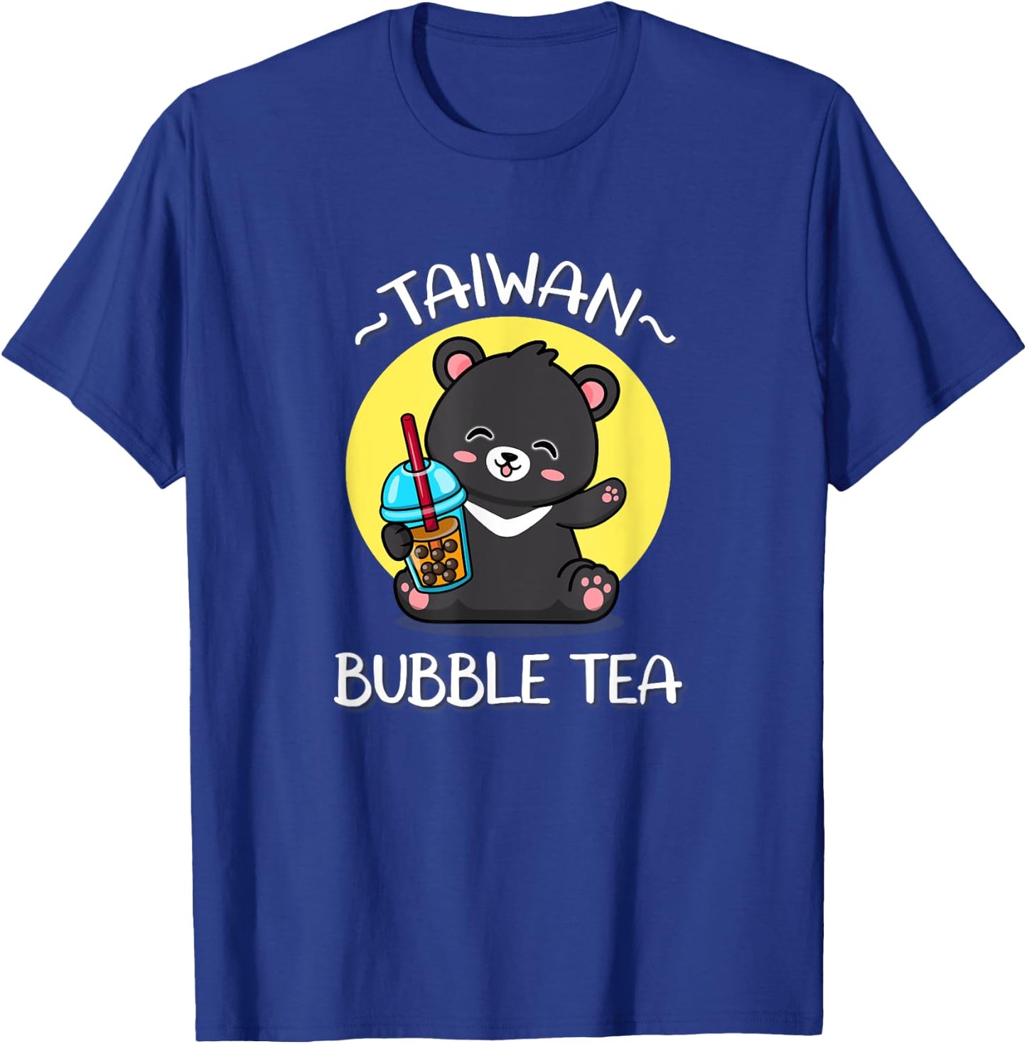 Kawaii Boba Bubble Milk Tea Lover Formosa Bear Taiwan Travel T-Shirt - T-Shirt | Royal