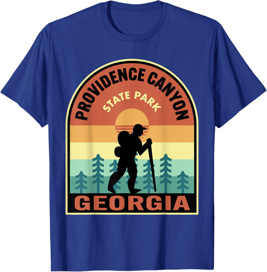 Providence Canyon State Park Georgia Retro Hiking T-Shirt - T-Shirt | Royal