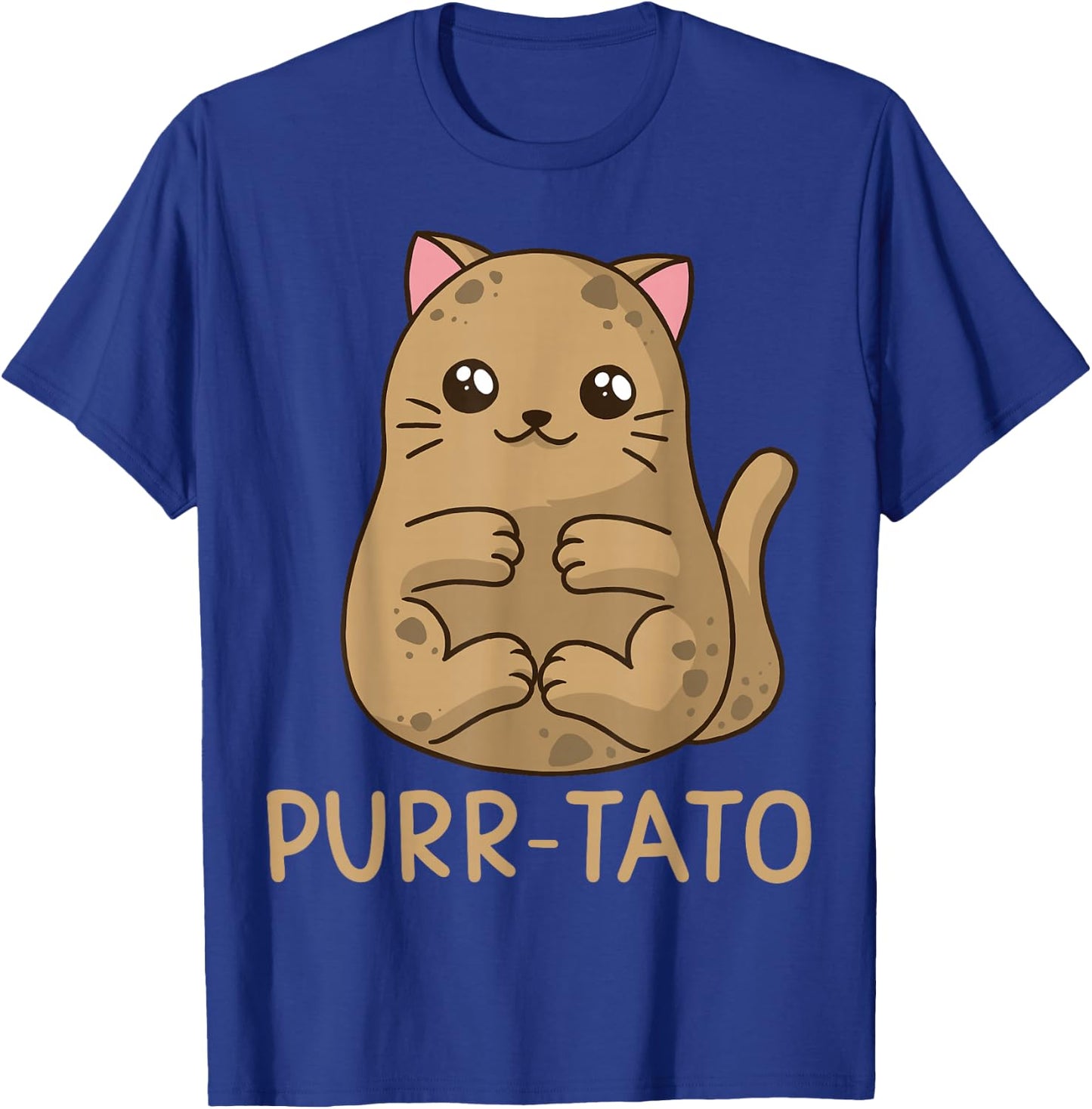 Purrtato Cat Potato Cat Lover Idaho Potatoes T-Shirt - T-Shirt | Royal