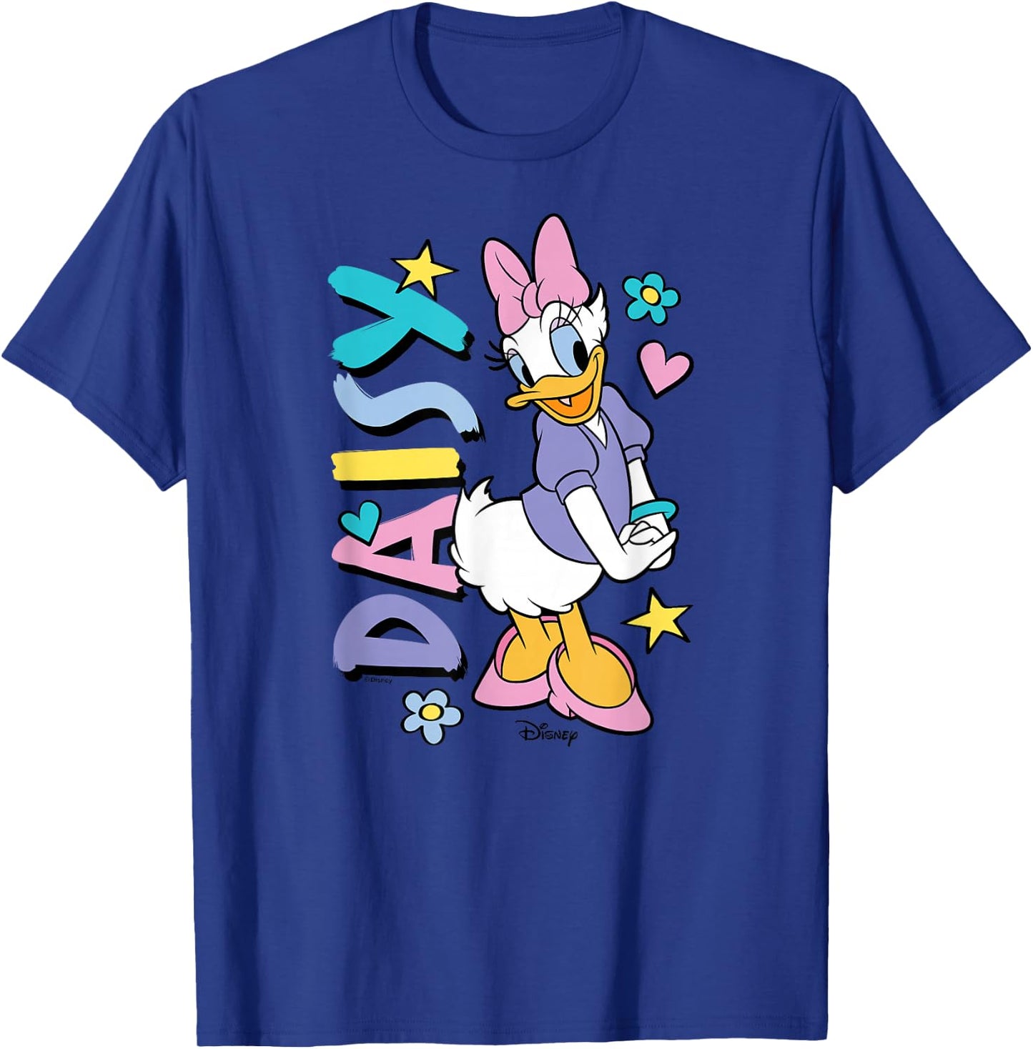 Daisy - Daisy Duck with Icons T-Shirt - T-Shirt | Royal