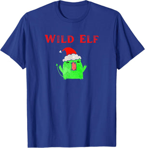 Wild Christmas Elf Funny Grab Idea Yankee Swap T-Shirt - T-Shirt | Royal