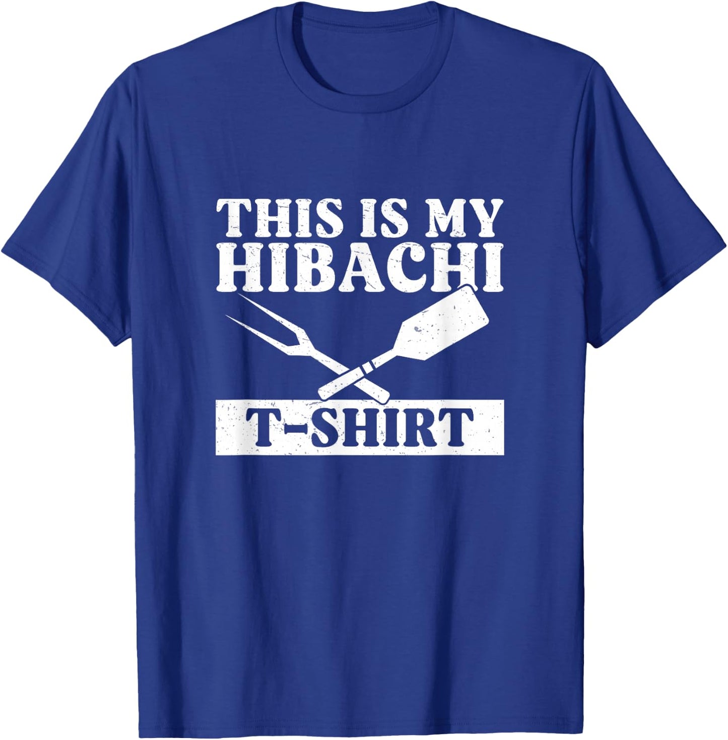 Hibachi Grilling Apparel - Men's Black X-Small Short Sleeve - Funny Japanese Cooking Hibachi T-Shirt - T-Shirt | Royal