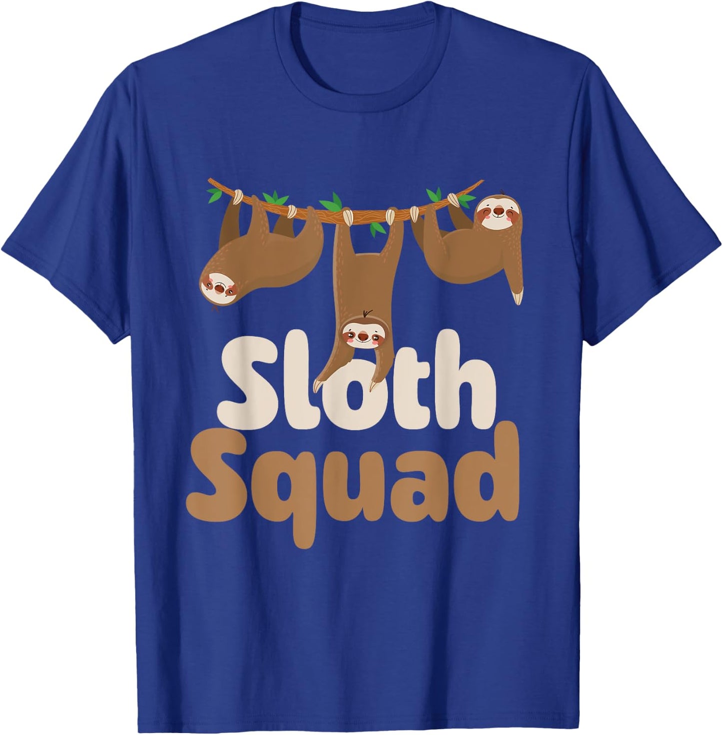 Sloth Squad - Family Wildlife Zoo Animal Lover Zookeeper T-Shirt - T-Shirt | Royal