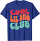 Cool Lil Bro Club Groovy Little Brother Retro 70s Sibling T-Shirt - T-Shirt | Royal