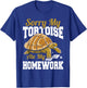 Sorry My Tortoise Ate My Homework School Reptile Kids T-Shirt - T-Shirt | Royal