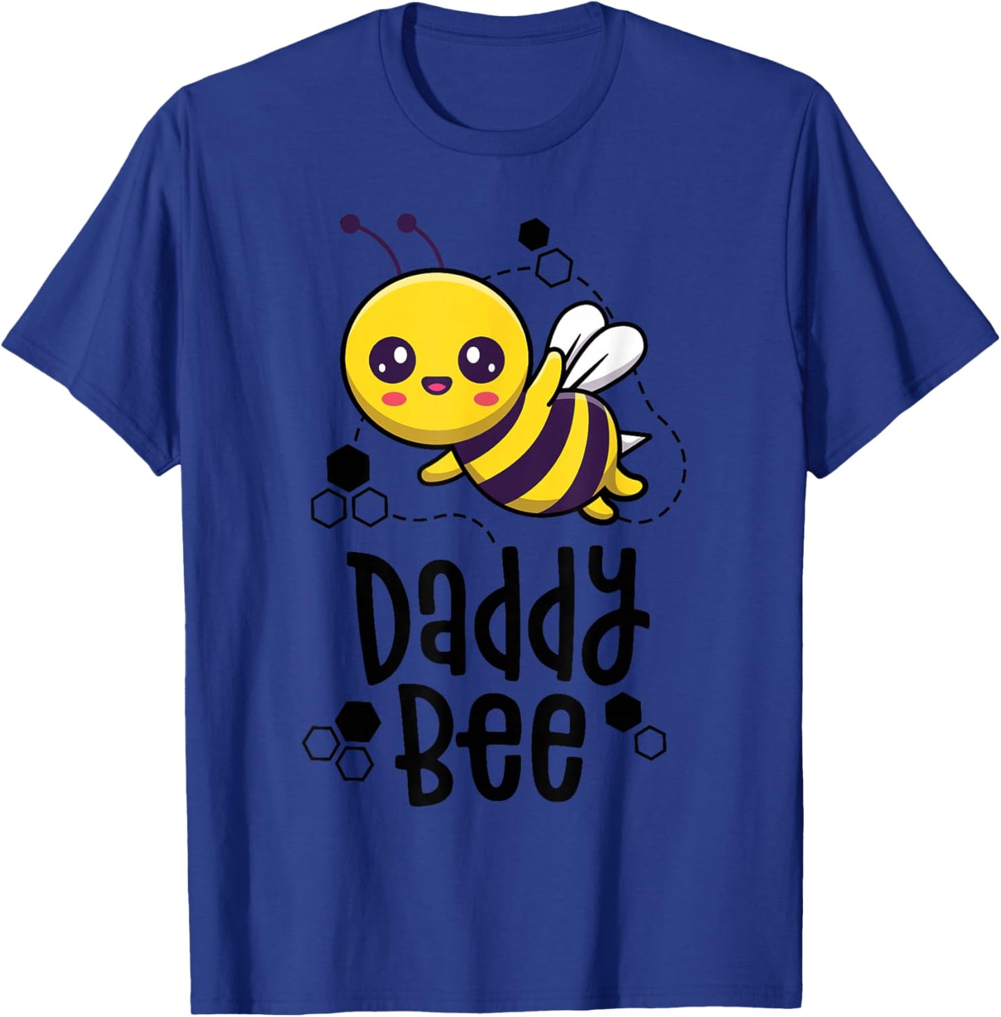 Family Bee Shirts Dad Daddy First Bee Day Outfit Birthday T-Shirt - T-Shirt | Royal