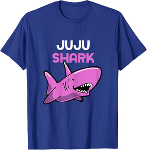 Juju Shark Cool Funny Family T-Shirt - T-Shirt | Royal