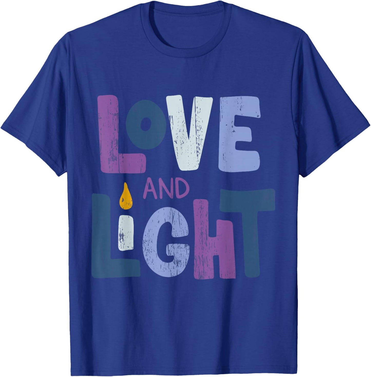 Love and Light | Hanukkah T-Shirt - T-Shirt | Royal
