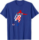 Croatia Croatian Roots Croatian Soccer Player Croatian Flag T-Shirt - T-Shirt | Royal