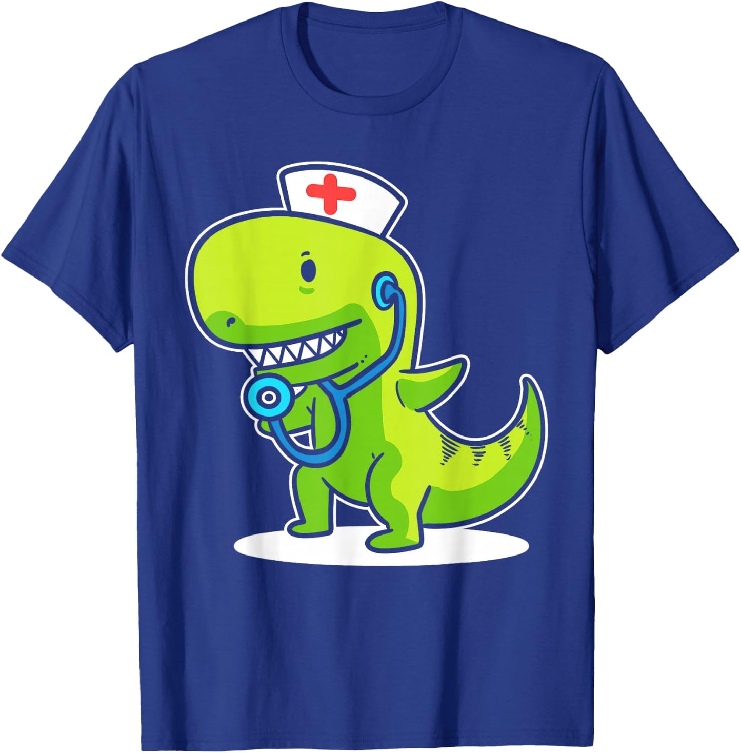 T-rex Nurse Pediatric Nurse T-Shirt - T-Shirt | Royal
