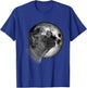 Funny cute French Bulldog with Moon Frenchie Dog Lovers T-Shirt - T-Shirt | Royal