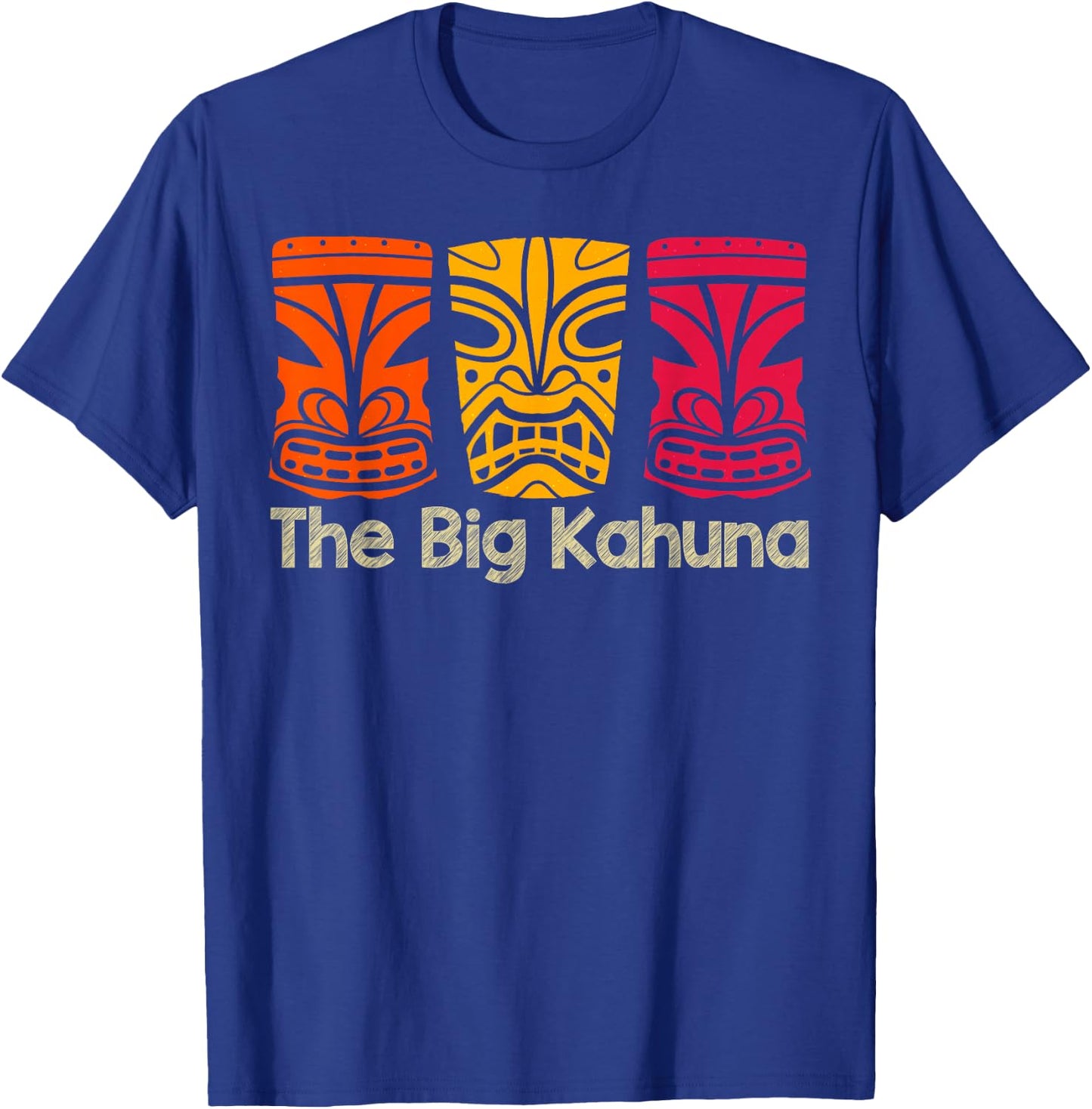 The Big Kahuna Polynesian Surfing Retro Vintage Novelty T-Shirt - T-Shirt | Royal