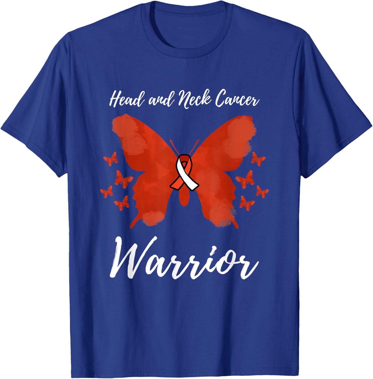 Warrior Head and Neck Cancer Awareness T-Shirt - T-Shirt | Royal