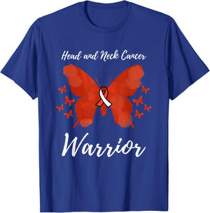 Warrior Head and Neck Cancer Awareness T-Shirt - T-Shirt | Royal