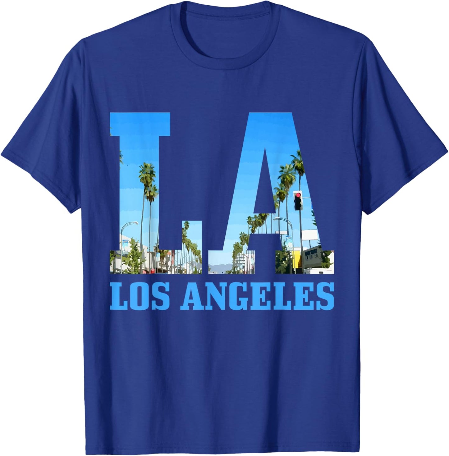 Los Angeles LA Vintage California LA T-Shirt - T-Shirt | Royal