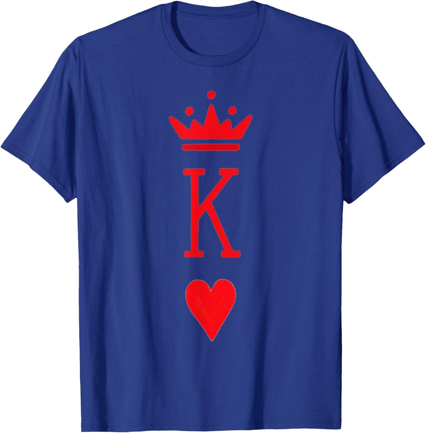 King of Hearts Playing Cards Gear For Boys & Men T-Shirt - T-Shirt | Royal