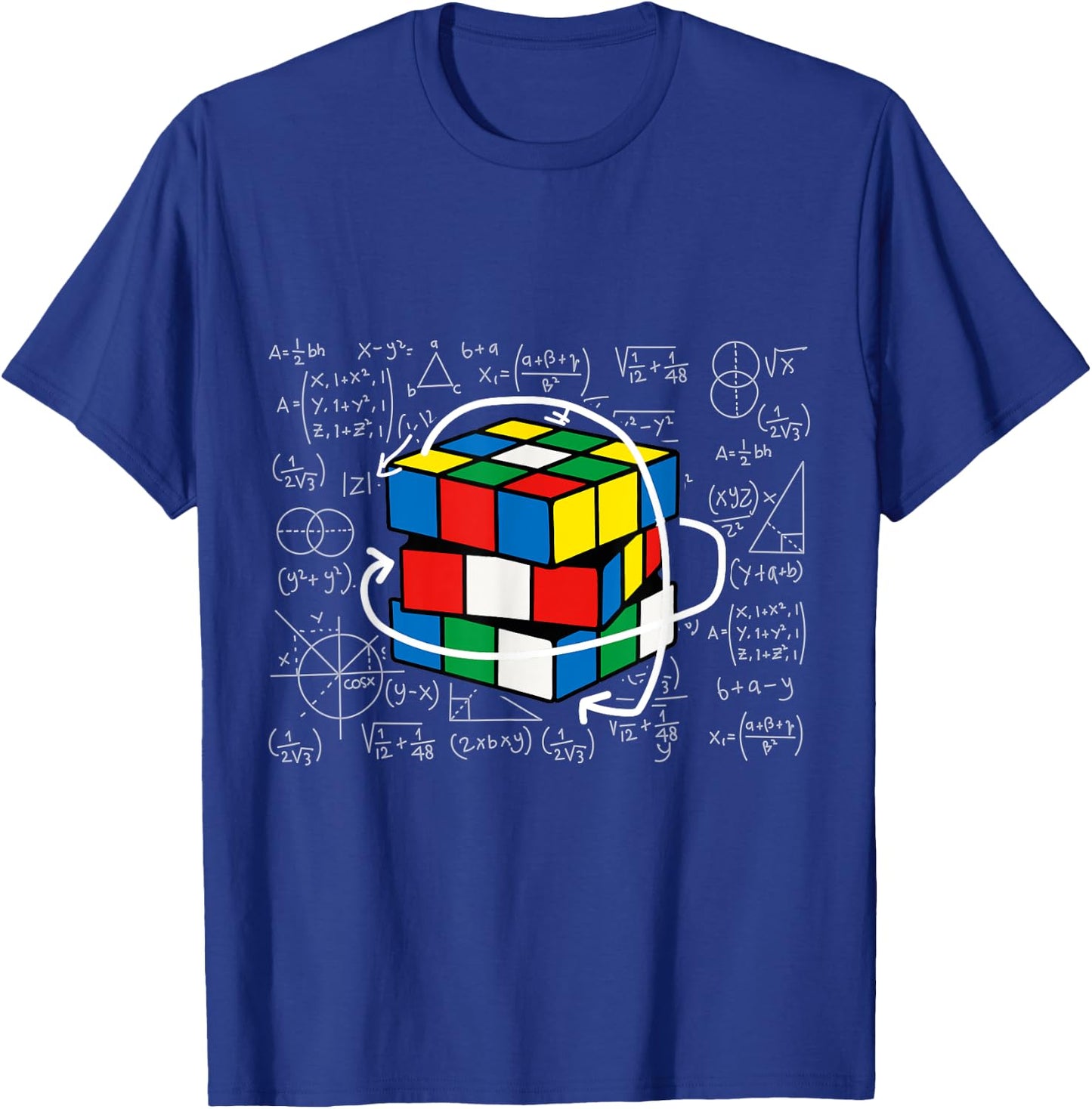 Competitive Puzzle Cube Math Lovers Speed Cubing T-Shirt - T-Shirt | Royal