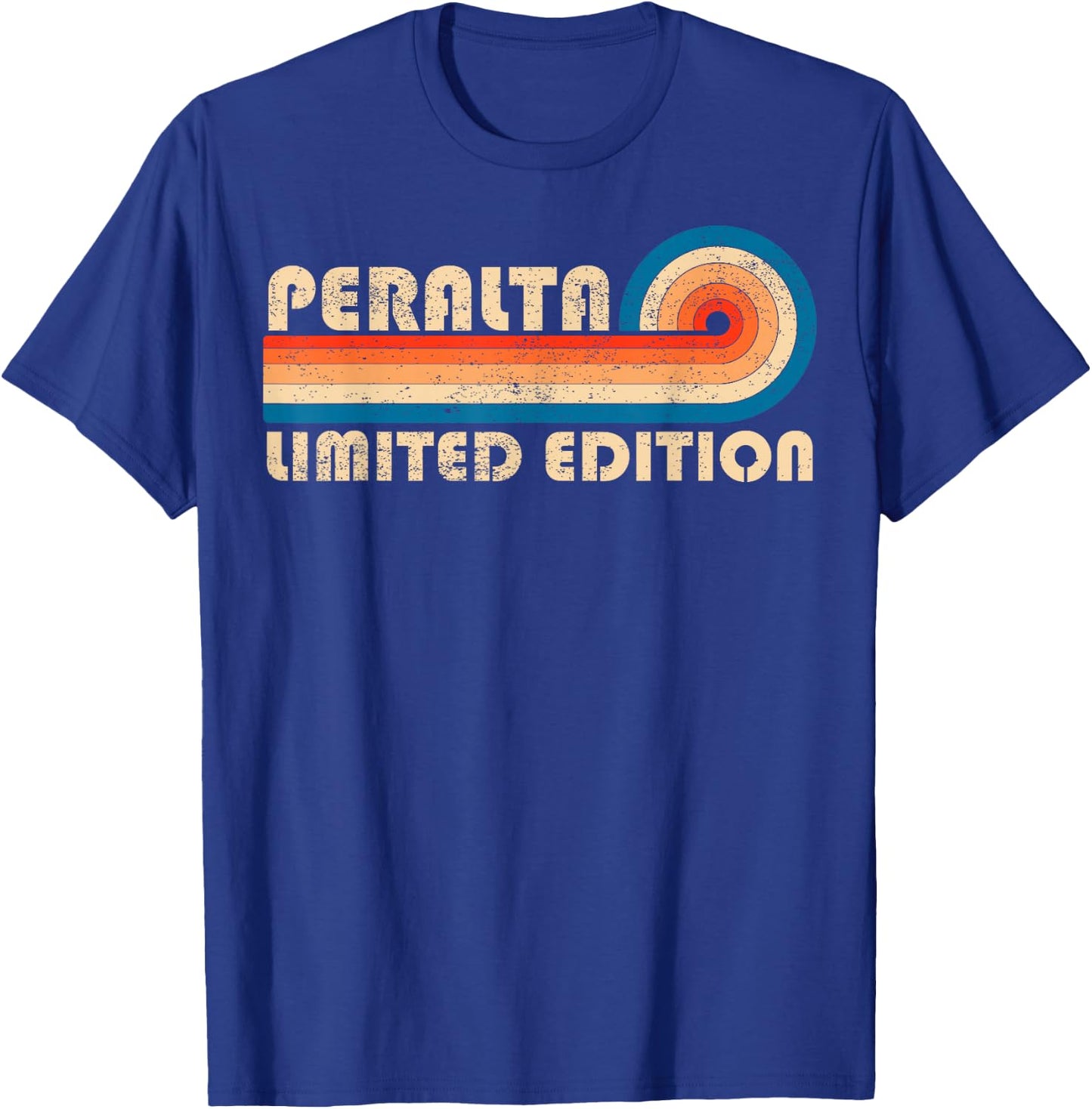 PERALTA Surname Retro Vintage 80s 90s Birthday Reunion T-Shirt - T-Shirt | Royal