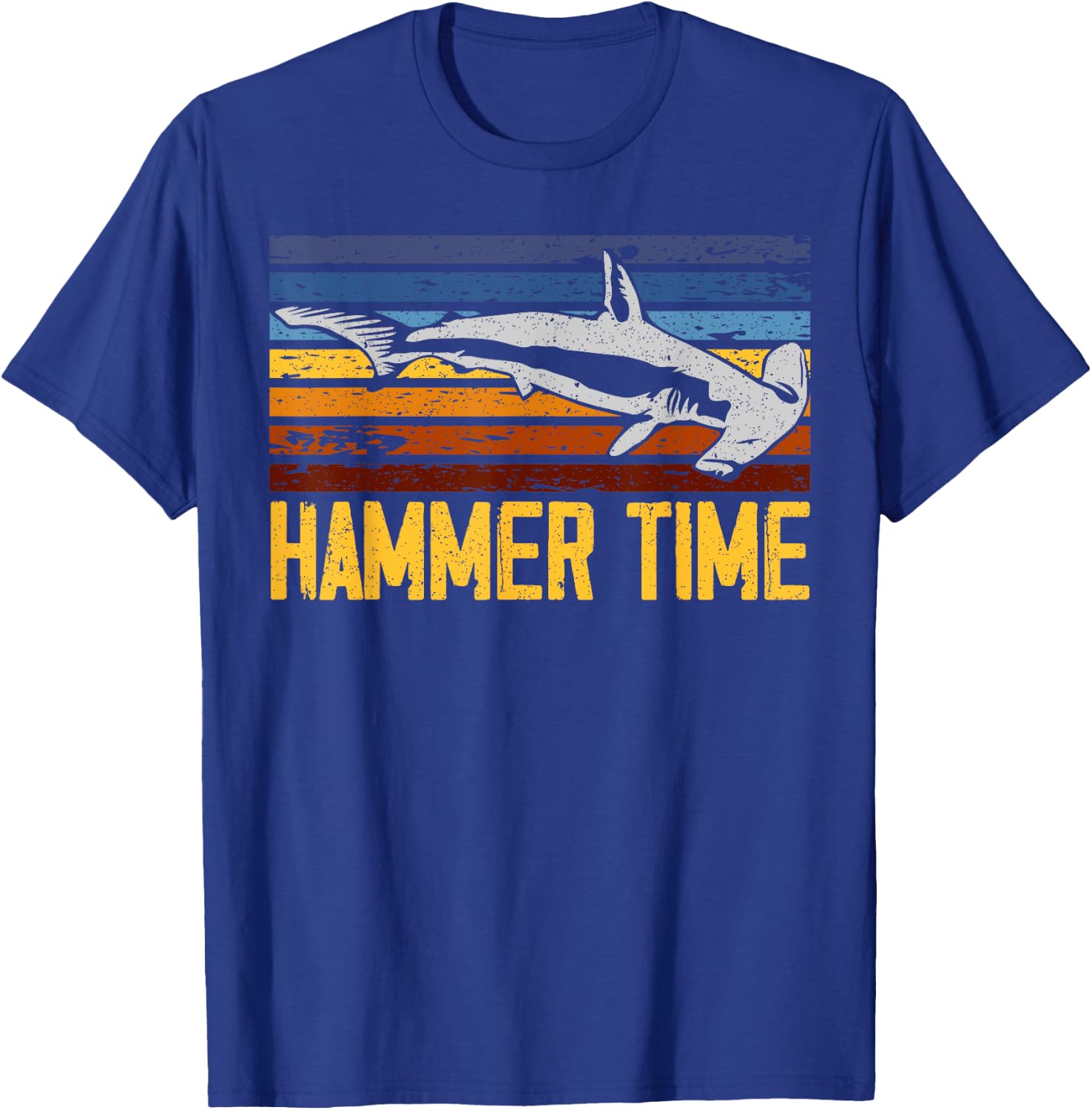 Hammer Time Hammerhead Shark Marine Biology Animal T-Shirt - T-Shirt | Royal