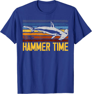 Hammer Time Hammerhead Shark Marine Biology Animal T-Shirt - T-Shirt | Royal