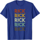 Retro Rick Vintage Distressed Style T-Shirt - T-Shirt | Royal