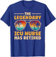 Retired ICU Nurse Retirement T-Shirt - T-Shirt | Royal