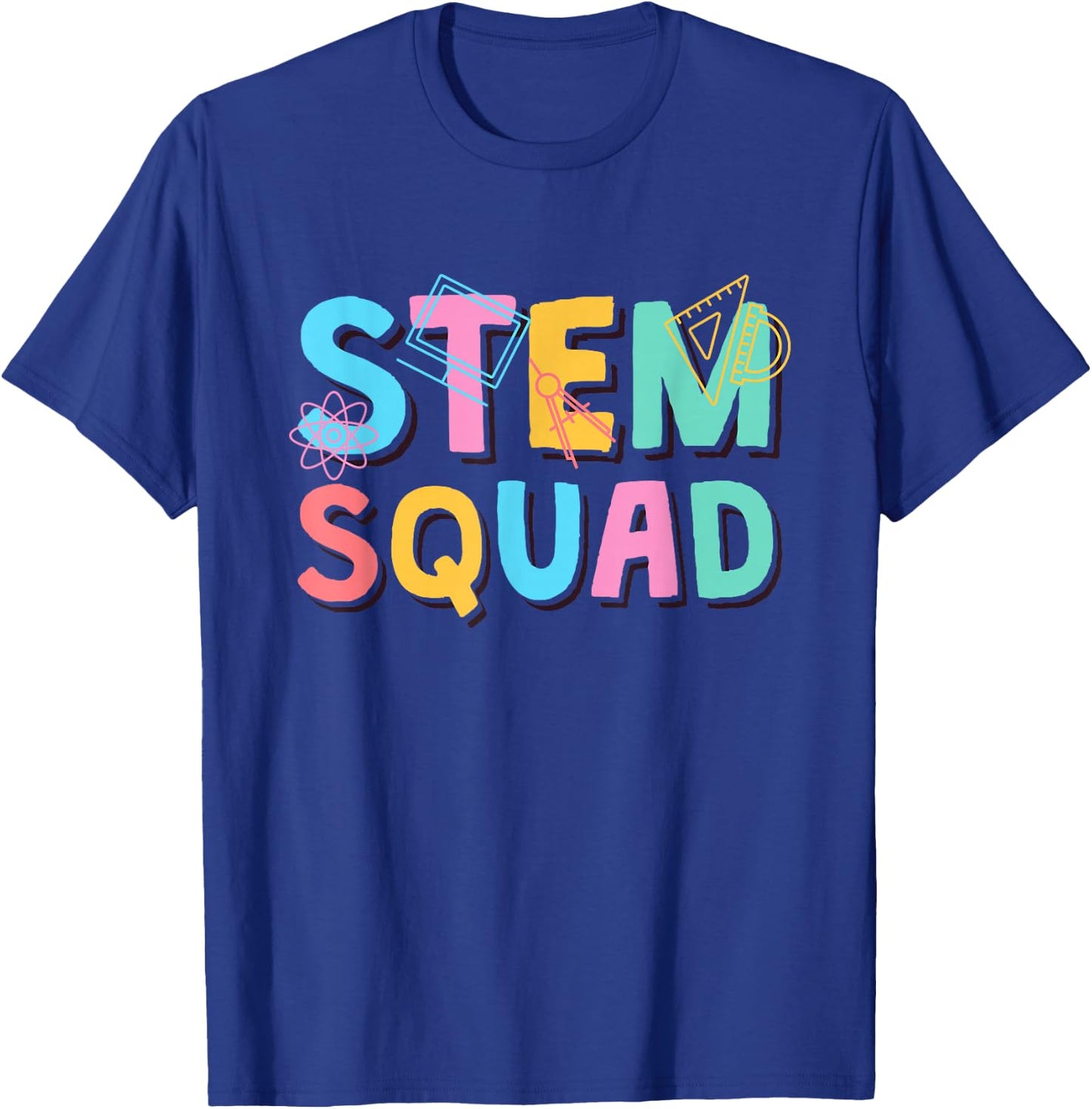 Stem Squad, Science Technology Engineering Math Team T-Shirt - T-Shirt | Royal