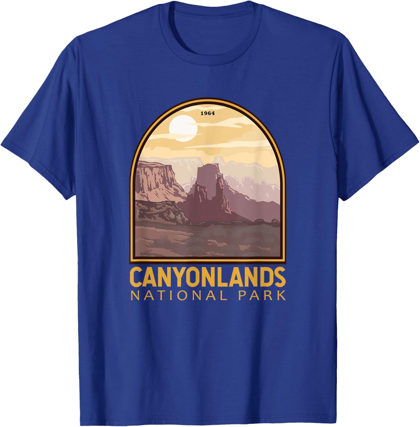 Canyonlands National Park Vintage Emblem T-Shirt - T-Shirt | Royal
