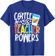 Kid Halloween Costume Coffee Gives Me Teacher Powers T-Shirt - T-Shirt | Royal