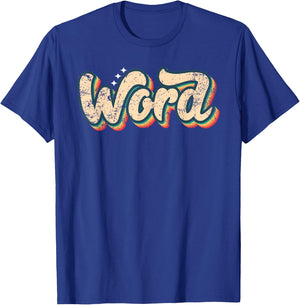 Word Shirt Vintage Look Slang A 70s Costume Or 80s Costume T-Shirt - T-Shirt | Royal