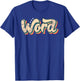 Word Shirt Vintage Look Slang A 70s Costume Or 80s Costume T-Shirt - T-Shirt | Royal