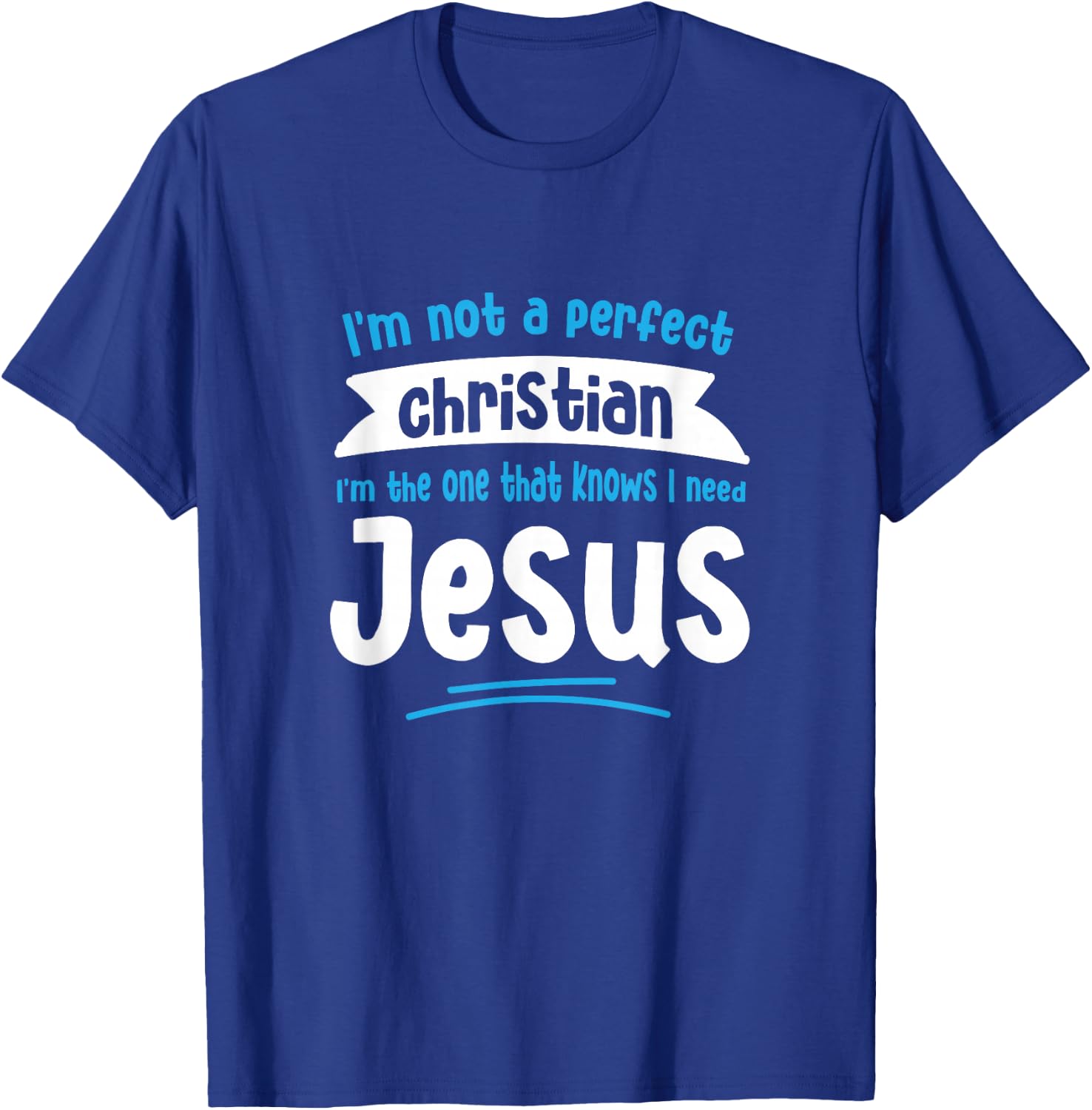 Jesus Men Women Kids Fun Christian Bible Faith Jesus T-Shirt - T-Shirt | Royal