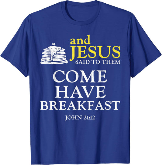 Pancake Lover Kids Bible Quote Faith Christian And Jesus T-Shirt - T-Shirt | Royal