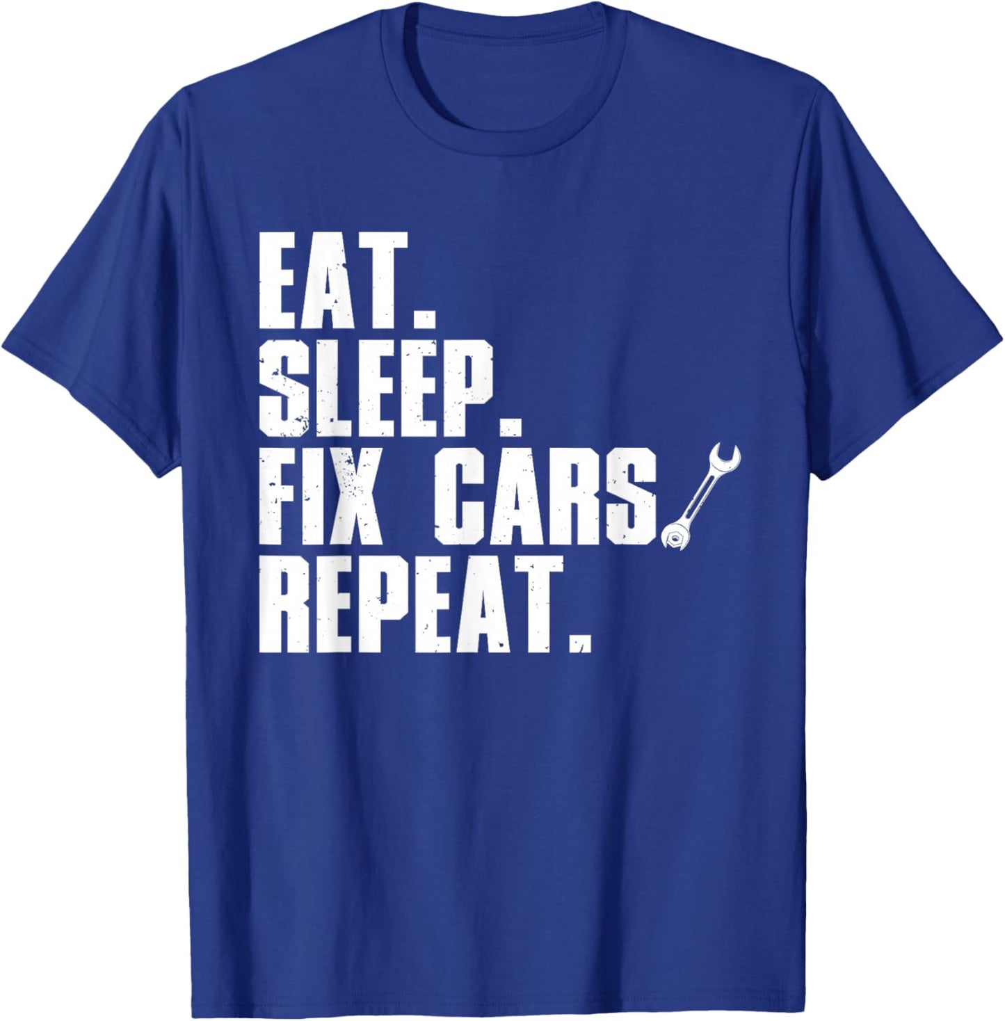 Funny Mechanic Dad Auto Garage Automobile Car Lover T-Shirt - T-Shirt | Royal