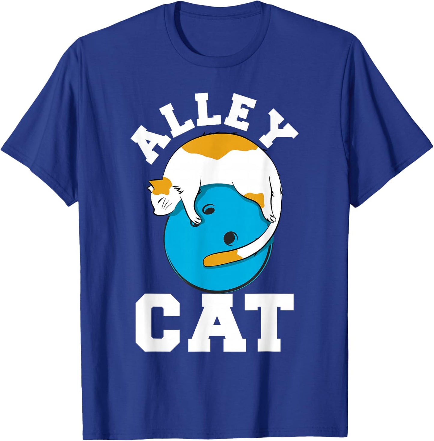 Funny Bowling Cat Pun Alley Cat T-Shirt - T-Shirt | Royal