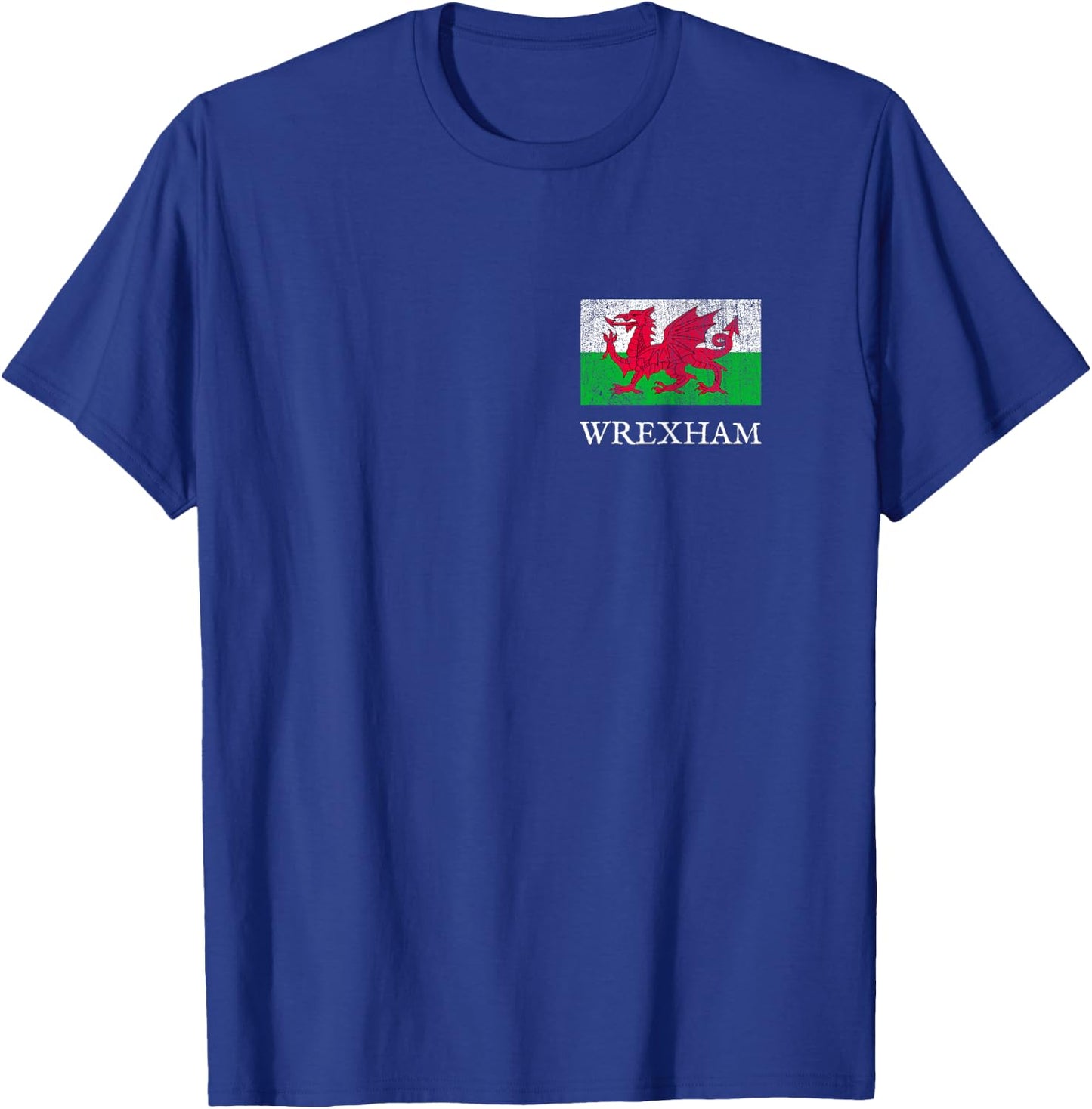 Wrexham Football Wales Welsh Soccer Jersey Retro Vintage T-Shirt - T-Shirt | Royal