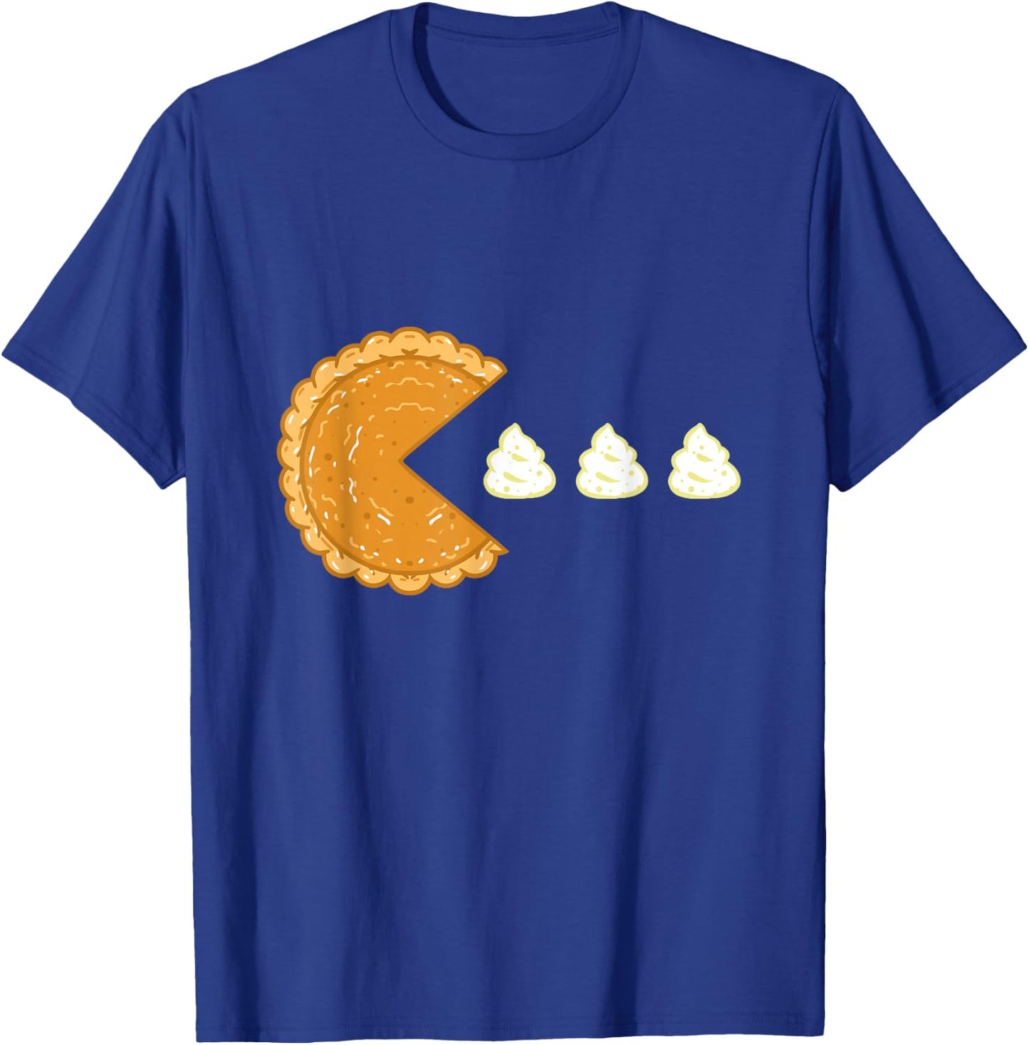 Pumpkin Pie Gamer Thanksgiving Gaming Men Women Kids Boys T-Shirt - T-Shirt | Royal
