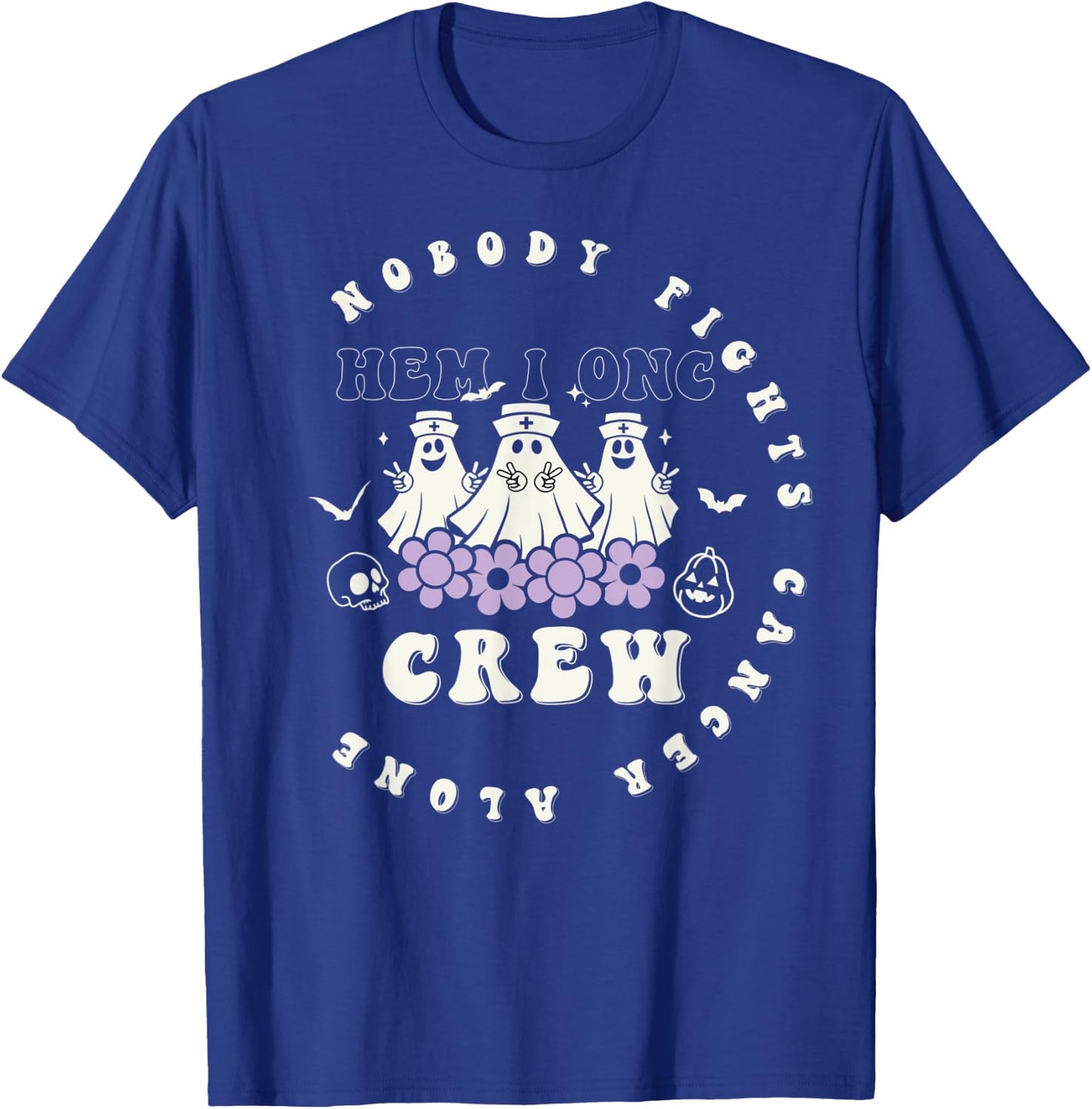 Halloween Oncology Hematology Nurse Crew Peds Hem/Onc T-Shirt - T-Shirt | Royal