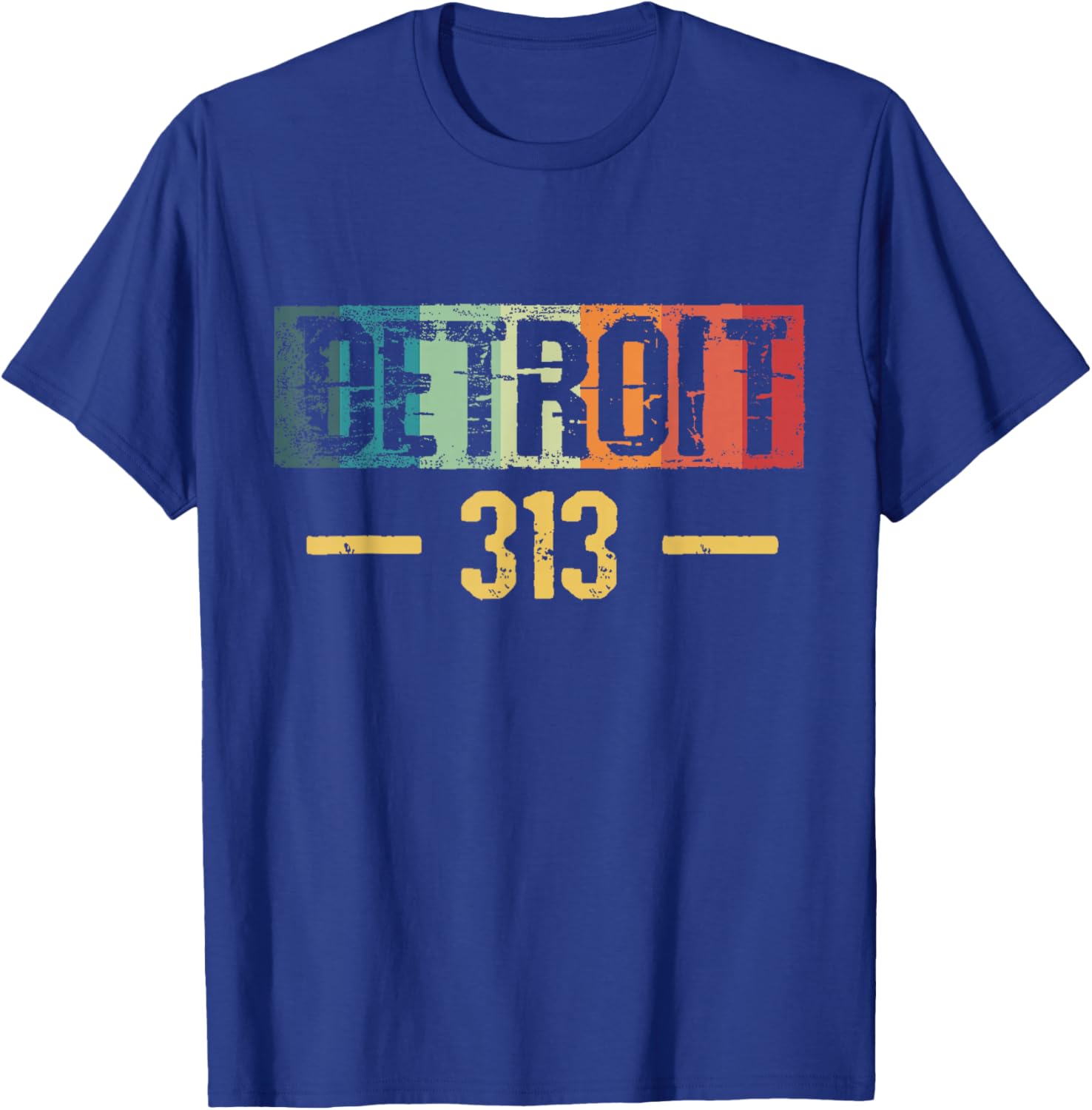 Detroit 313 Vintage T-Shirt - T-Shirt | Royal