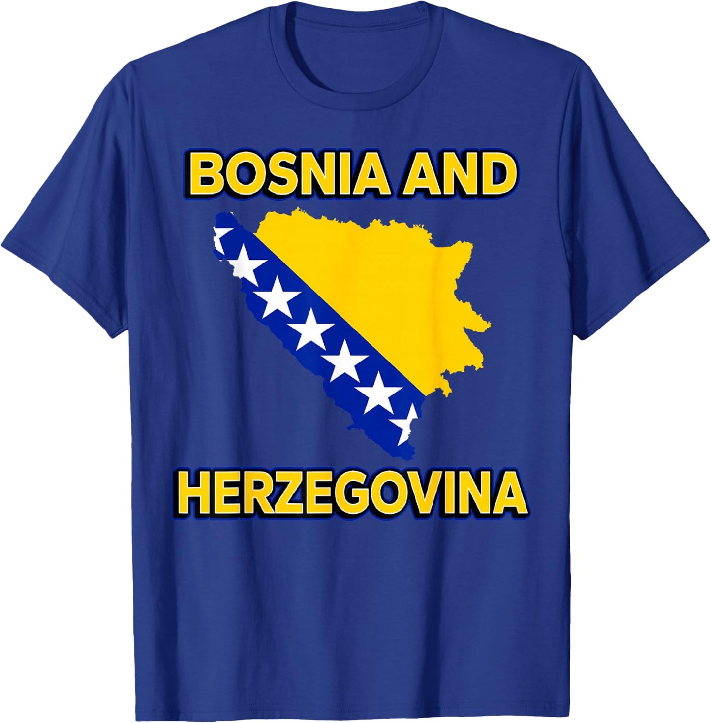Bosnian And Herzegovina Flag Men Women Kids Bosniak T-Shirt - T-Shirt | Royal