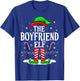 The Boyfriend Elf Funny Xmas Elf Matching Family Christmas T-Shirt - T-Shirt | Royal