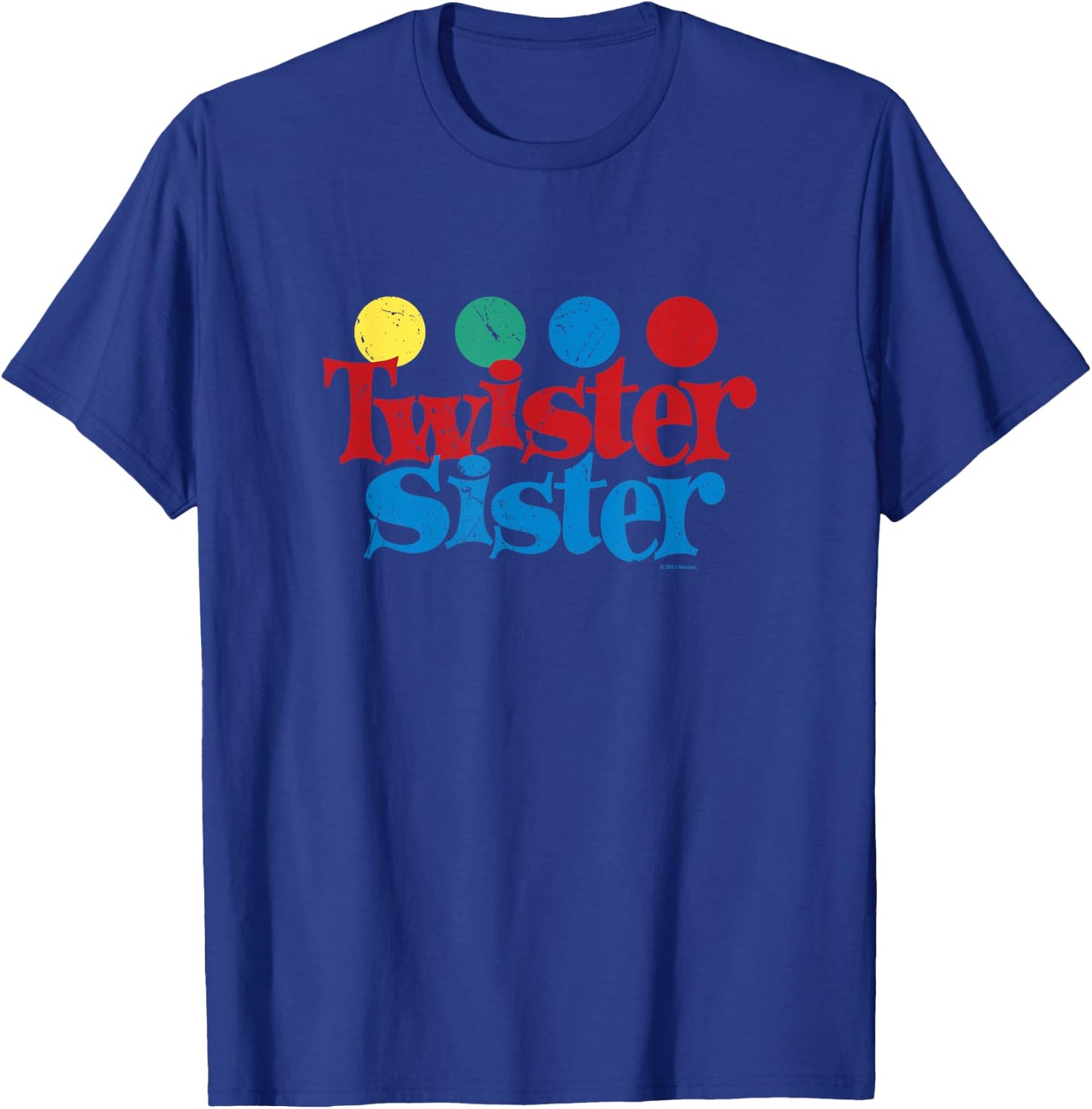 Twister Vintage Retro Twister Sister Classic Game Logo T-Shirt - T-Shirt | Royal