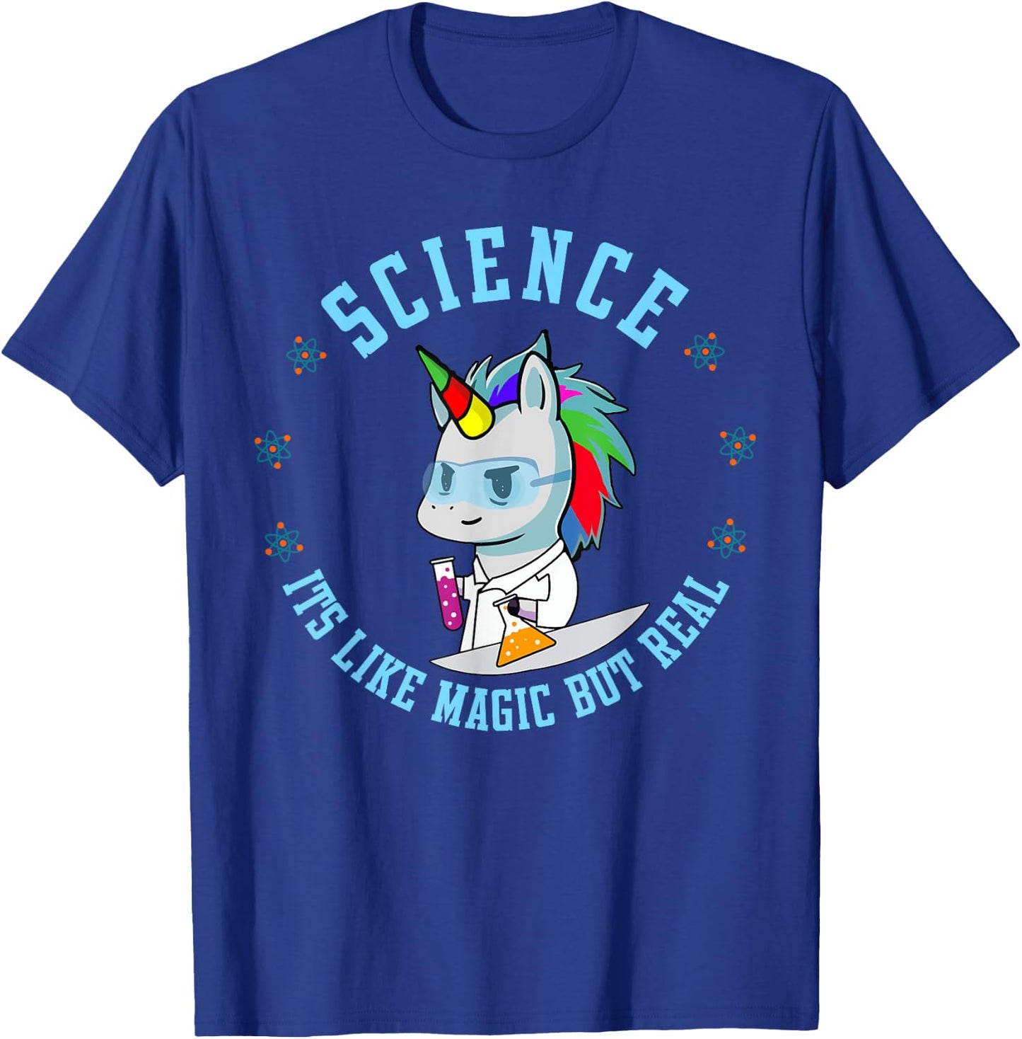 Unicorn Scientist Funny Science Is Like Magic But Real T-Shirt - T-Shirt | Royal