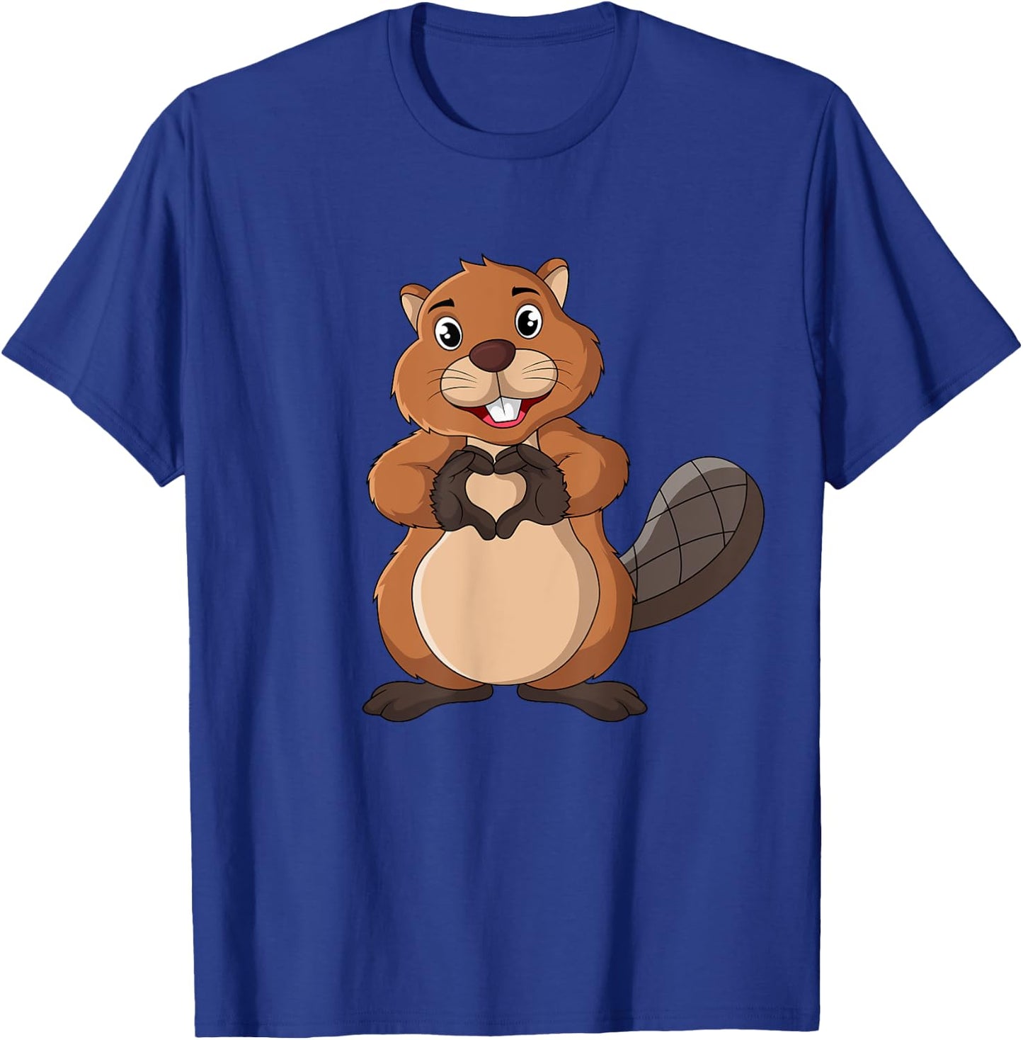 Beaver Lover Kids Girl Women T-Shirt - T-Shirt | Royal