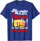 My Sister Plays Softball Sister Of A Softball Player Sister T-Shirt - T-Shirt | Royal