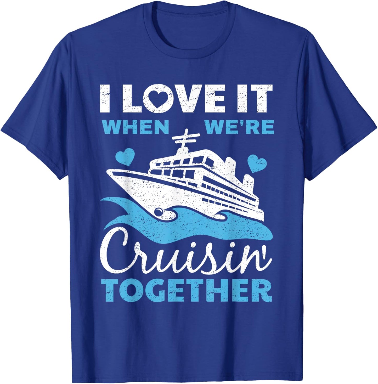 Cool Cruise Art Men Women Cruise Ship Couple Family Vacation T-Shirt - T-Shirt | Royal